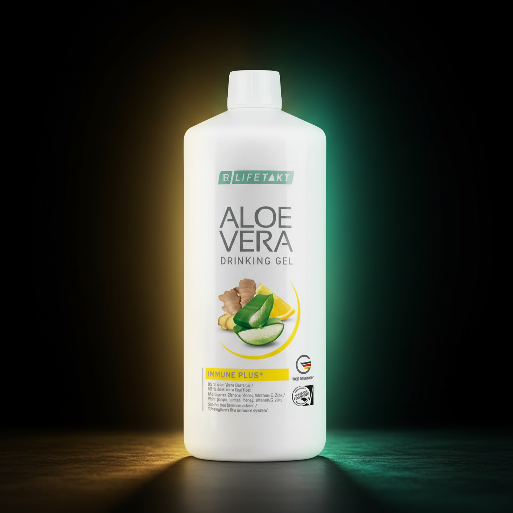 Aloe Vera Immune Plus - Fond sombre premium